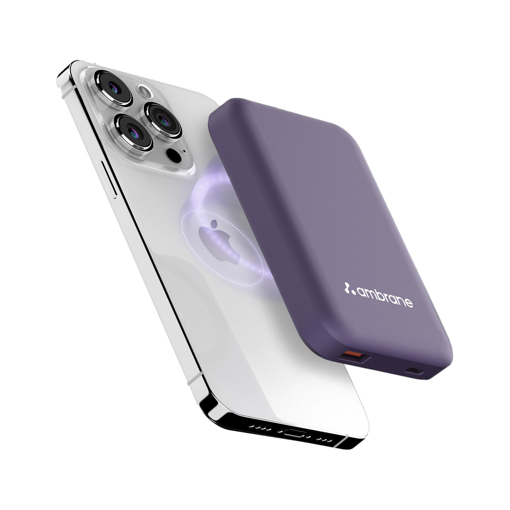 Ambrane 10000 mAh 22.5 W Wireless With MagSafe Compact Pocket Size Power Bank