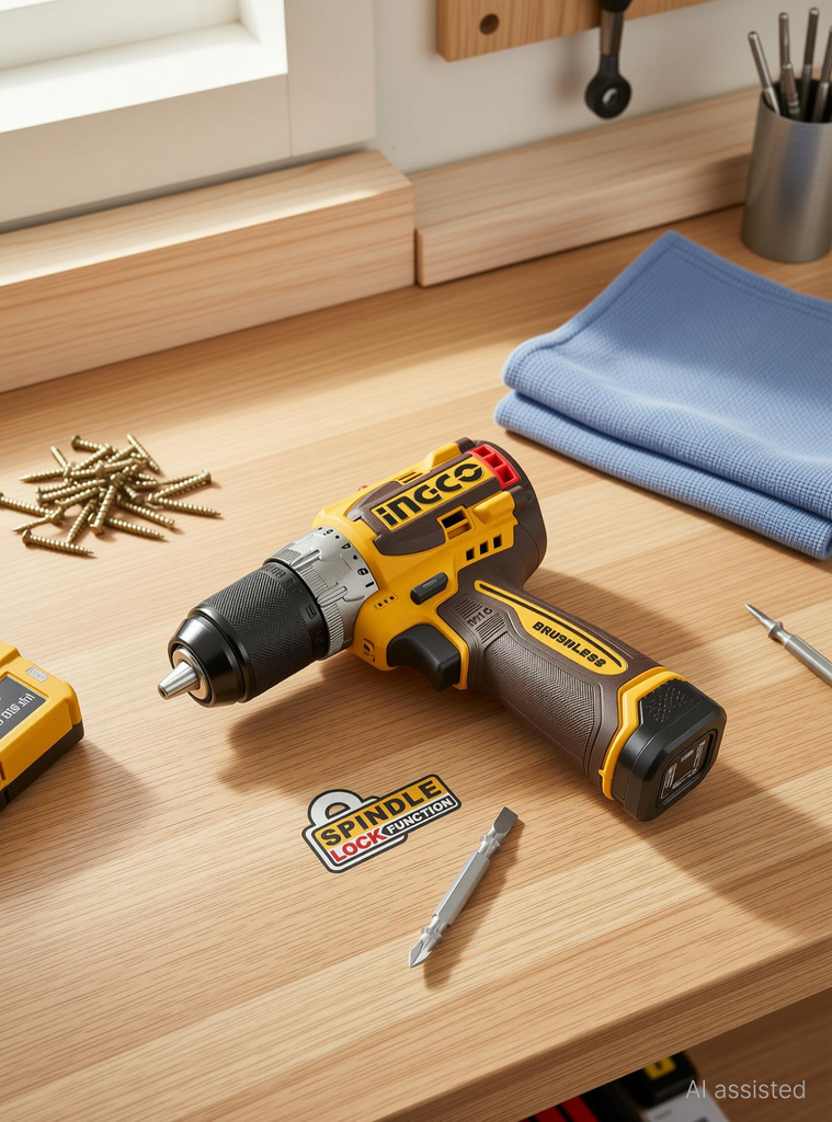 Ingco Compact brushless cordless drill CDLI16682 Cordless Drill (13 mm Chuck Size)