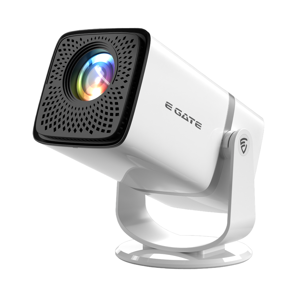 Egate Atom 3X | Native FHD 1080p & 4K Support, 13.0 Android Projector | 300 ISO lm (9000 lm / 1 Speaker / Wireless / Remote Controller) Projector