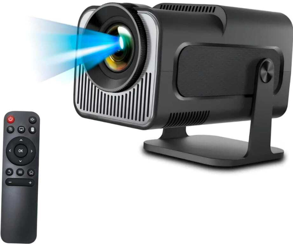 NEXLIVA HY320 Mini Android Projector, 4K Video 1080P with Wi-Fi and Bluetooth 5.0 (7000 lm / Remote Controller) Portable Projector