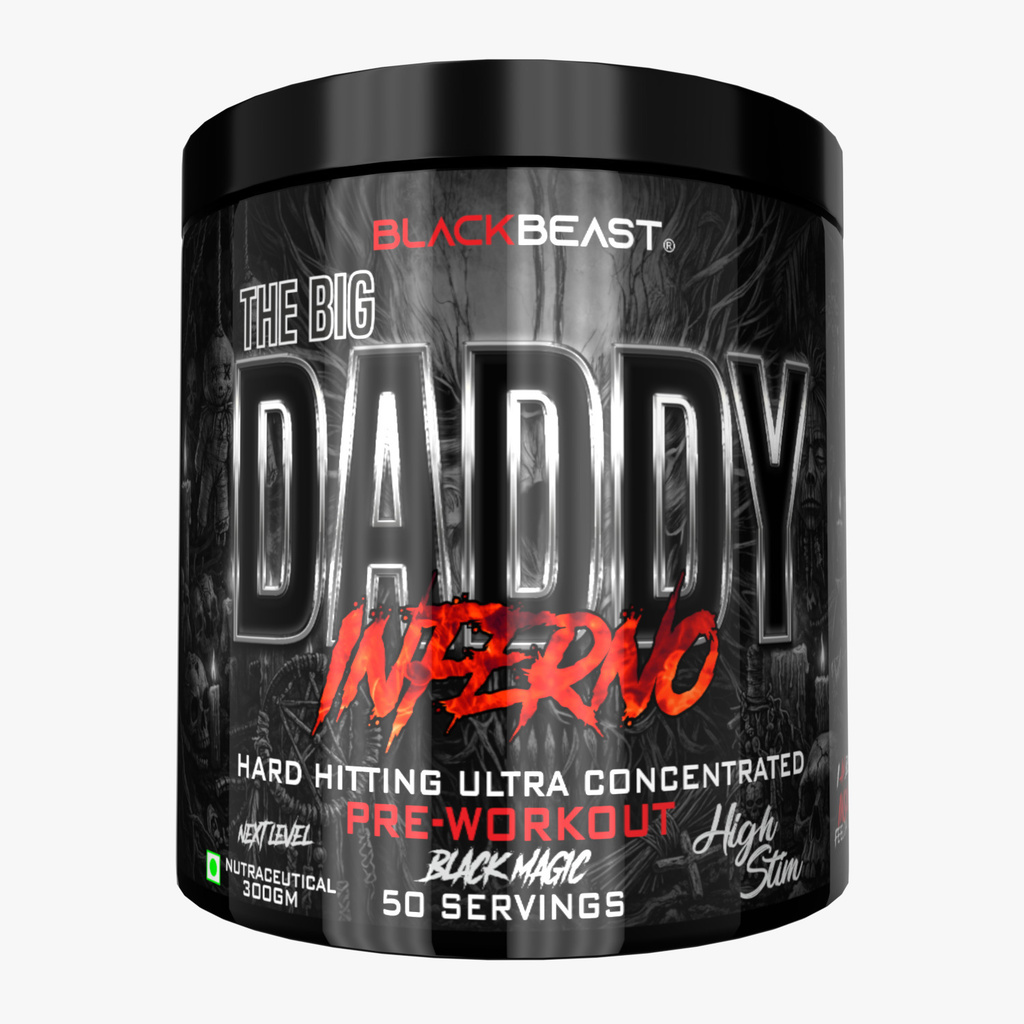 Black Beast The Big Daddy Inferno Next Level Preworkout 50 servings 6000mg Citrulline blend Pre Workout