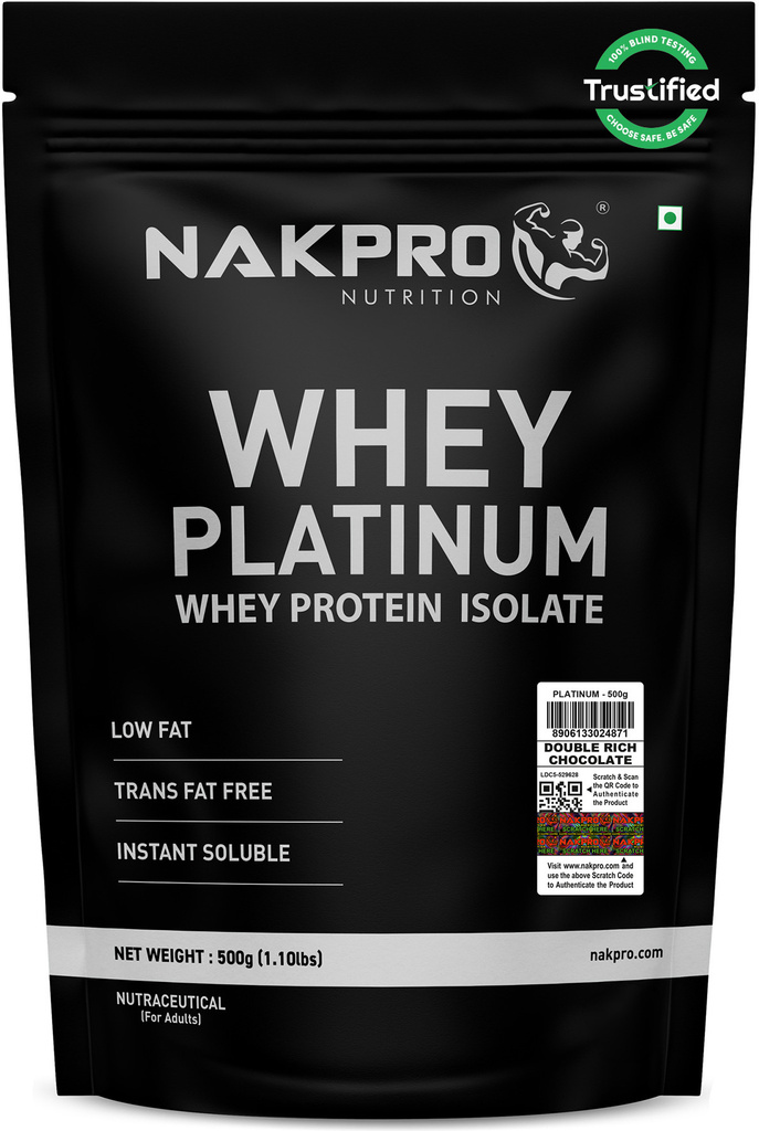Nakpro PLATINUM 100% Whey Protein Isolate Supplement Powder Whey Protein