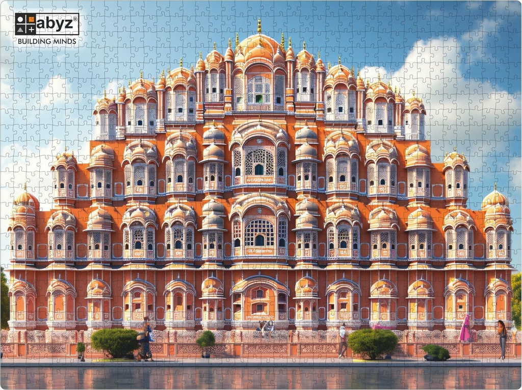 ABYZ Animated Hawa Mahal Wooden Puzzle Play and Learn Educational Jigsaw Puzzle