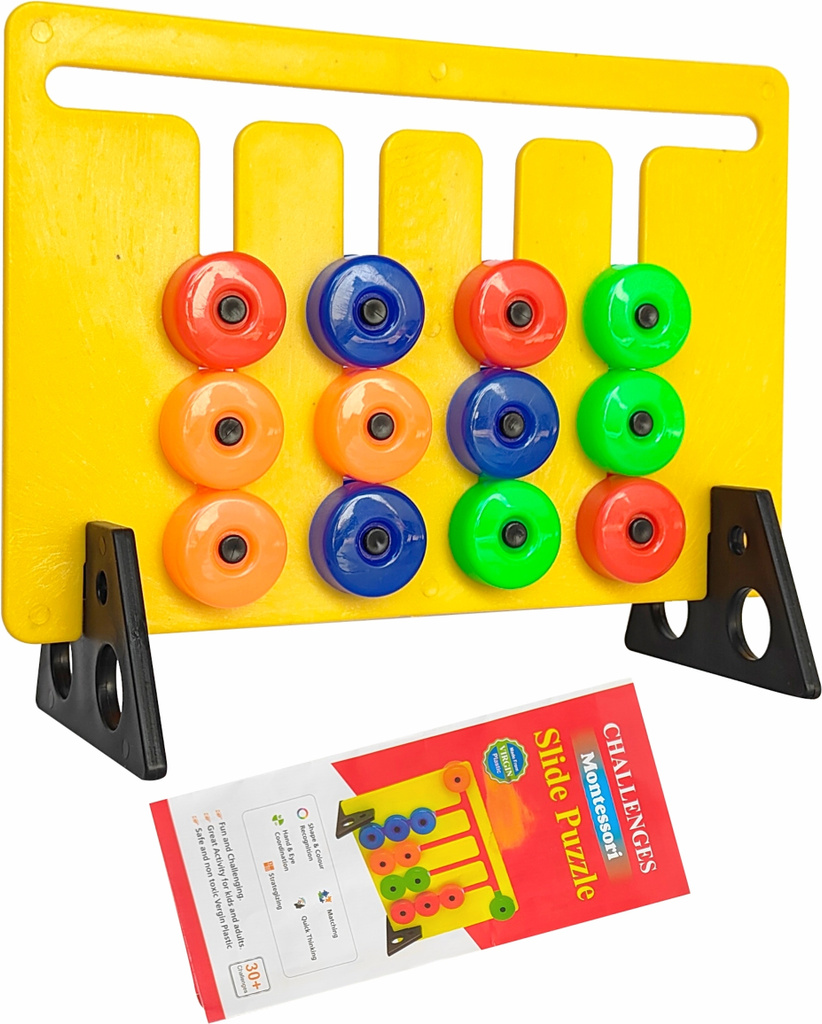 smart kids learning colour pattern matching montessori slide puzzle game