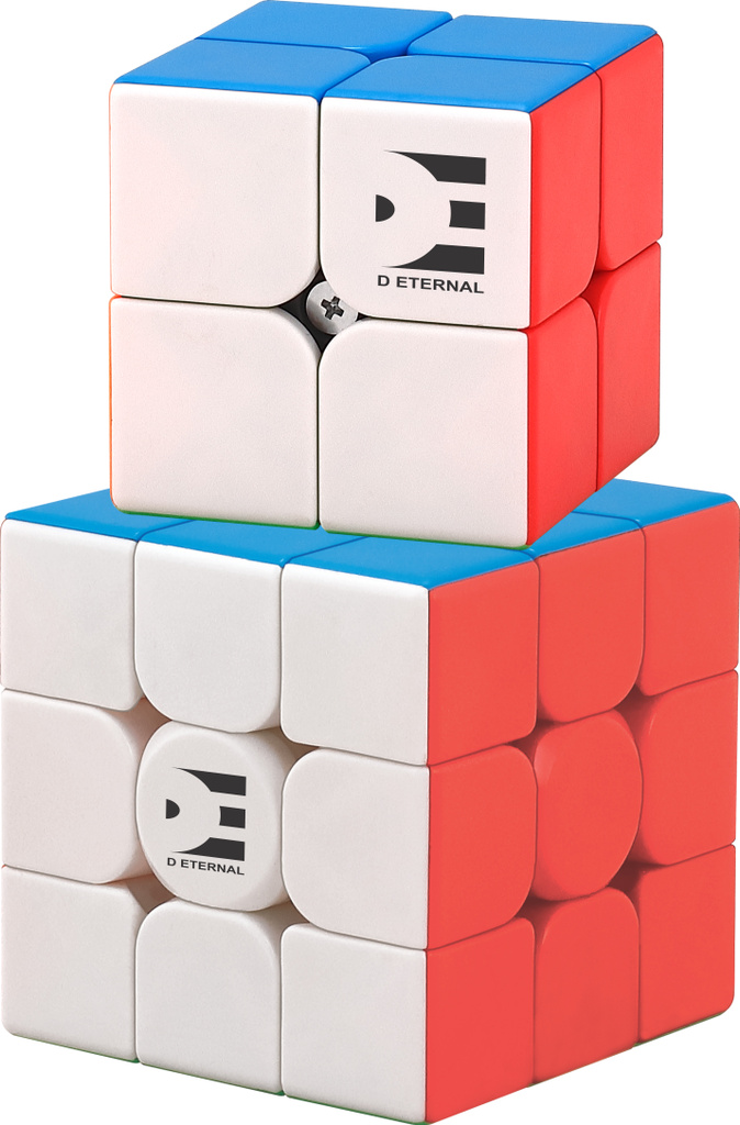 d eternal speed cube combo set 2x2 3x3 magic puzzle brainteaser game toy