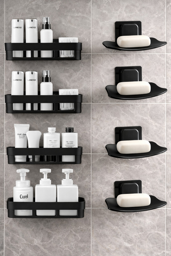 QXORE Plastic Wall Shelf