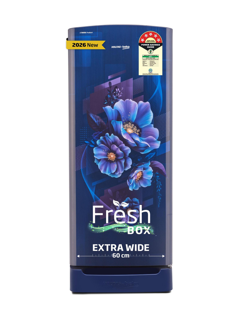 Voltas Beko 228 L Direct Cool Single Door 5 Star Refrigerator with Base Drawer