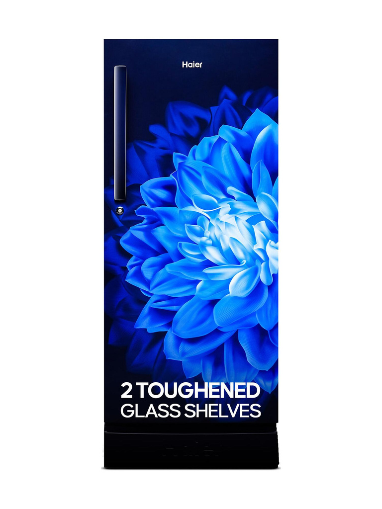 190 L Direct Cool Single Door 5 Star Refrigerator with Base Drawer with Large Storage Space1 Hour Icing Technology (Marine Dahelia, HED-205MDB-P)