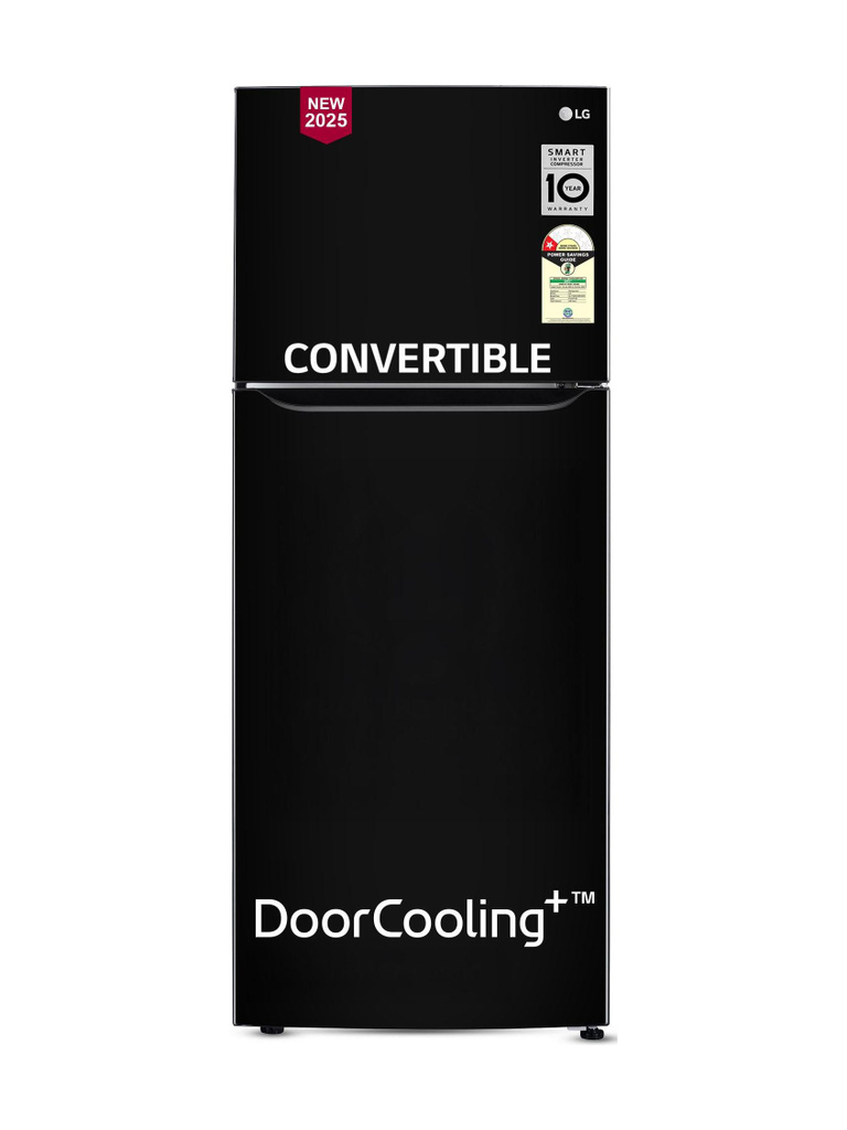 446 L Frost Free Double Door 1 Star Convertible Refrigerator with with Smart Inverter Compressor, Door Cooling+ and Express Freeze (Ebony Sheen, GL-T502CESR)