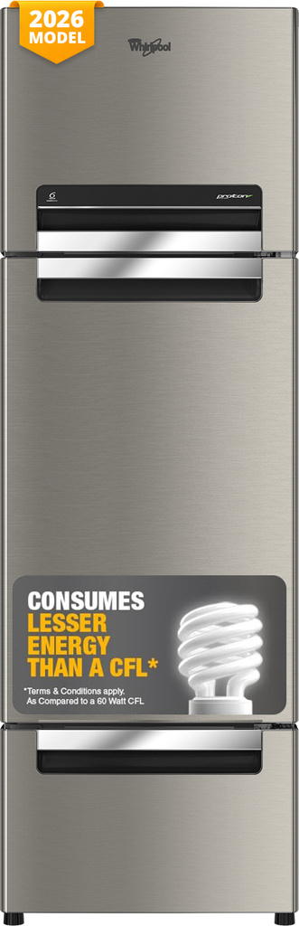 Whirlpool 235 L Frost Free Triple Door Refrigerator  with Zeolite Technology, Microblock Technology