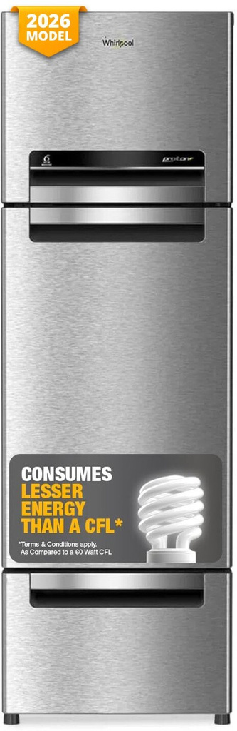 whirlpool 215 l frost free triple door refrigerator