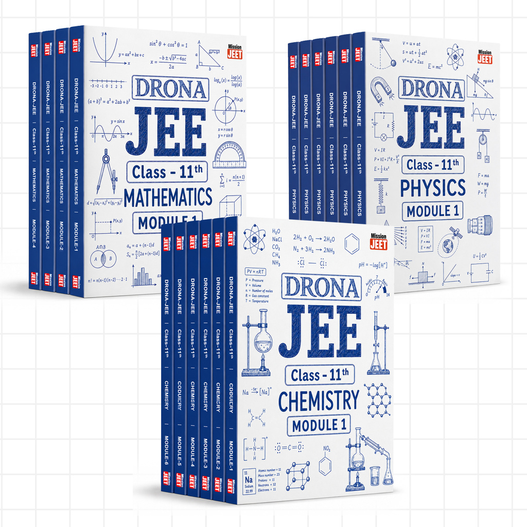 DRONA JEE | MISSION JEET | Class 11 PCM Module Set | JEE Main & Advanced Preparation | Physics, Chemistry & Mathematics | 15-Book Combo (Paperback, Shobhit Nirwan)