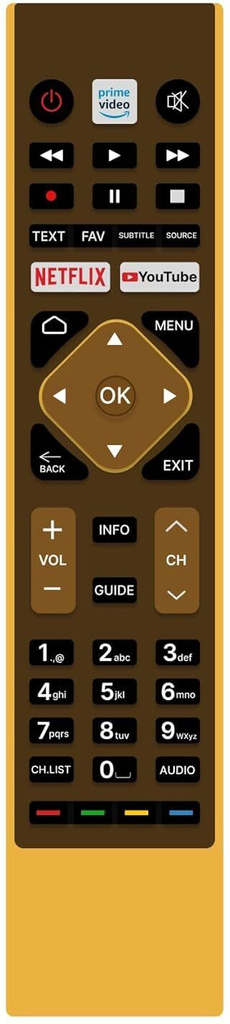 woniry remote compatible haier smart led tv without voice ott keys controller