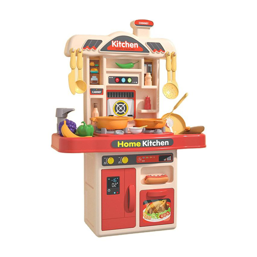 50 Pcs Kitchen Set Toys for Kids, Best Coocking Toy Pink