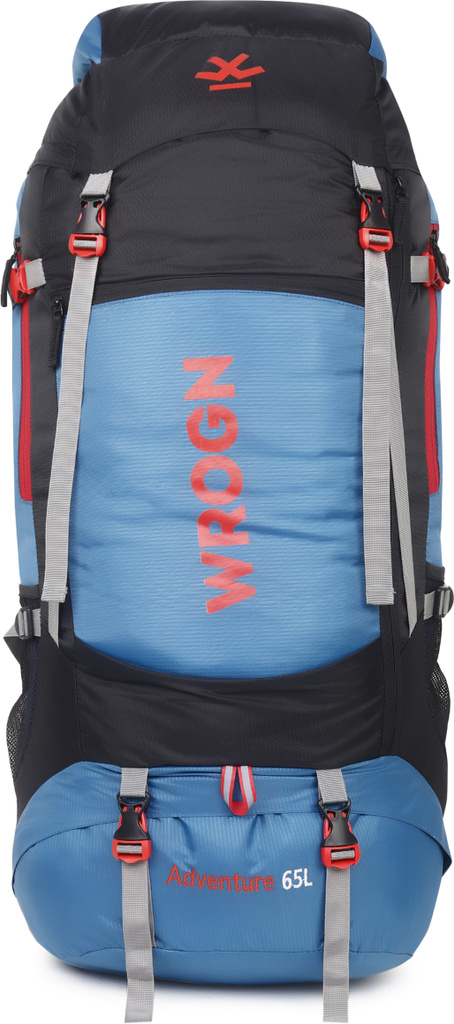 WROGN Trekking Bag For Hiking/Camping/Outdoor Sports with Rain Cover/Shoe Compartment Rucksack  - 65 L
