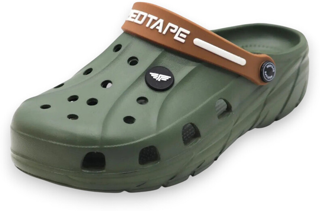 Men Clogs Sandal (Olive , 9)