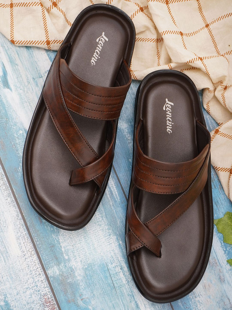 LEONCINO Slippers | Stylish Comfortable Chappal | Daily Casual And Ethnic Wear Sandals | Men Sandals