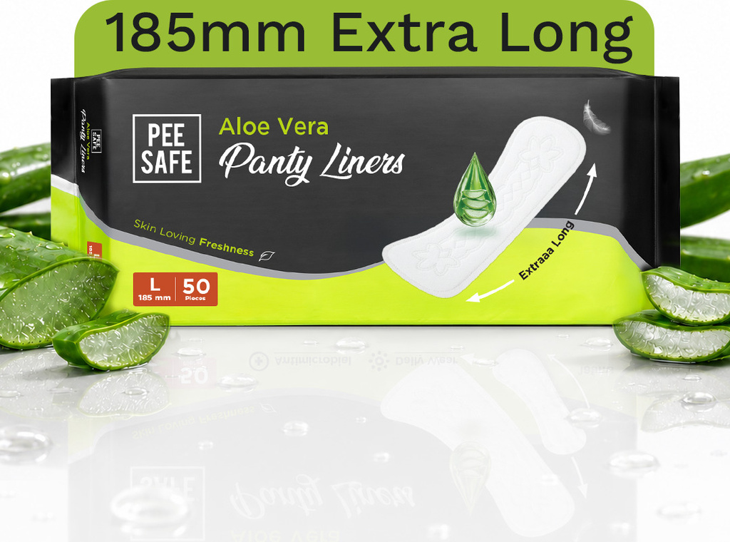 pee safe aloe vera panty liner xl pantyliner