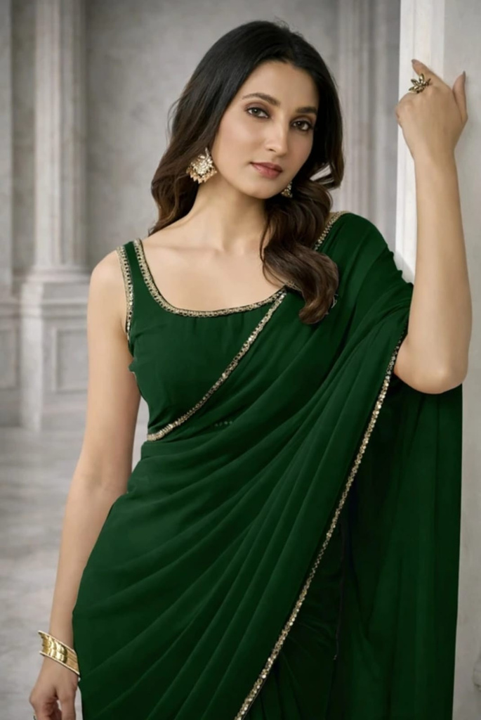 AAIKHODAL Embellished Daily Wear Georgette Saree