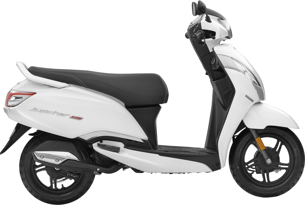 TVS JUPITER 125 Drum Alloy Booking for Ex-Showroom Price (White)