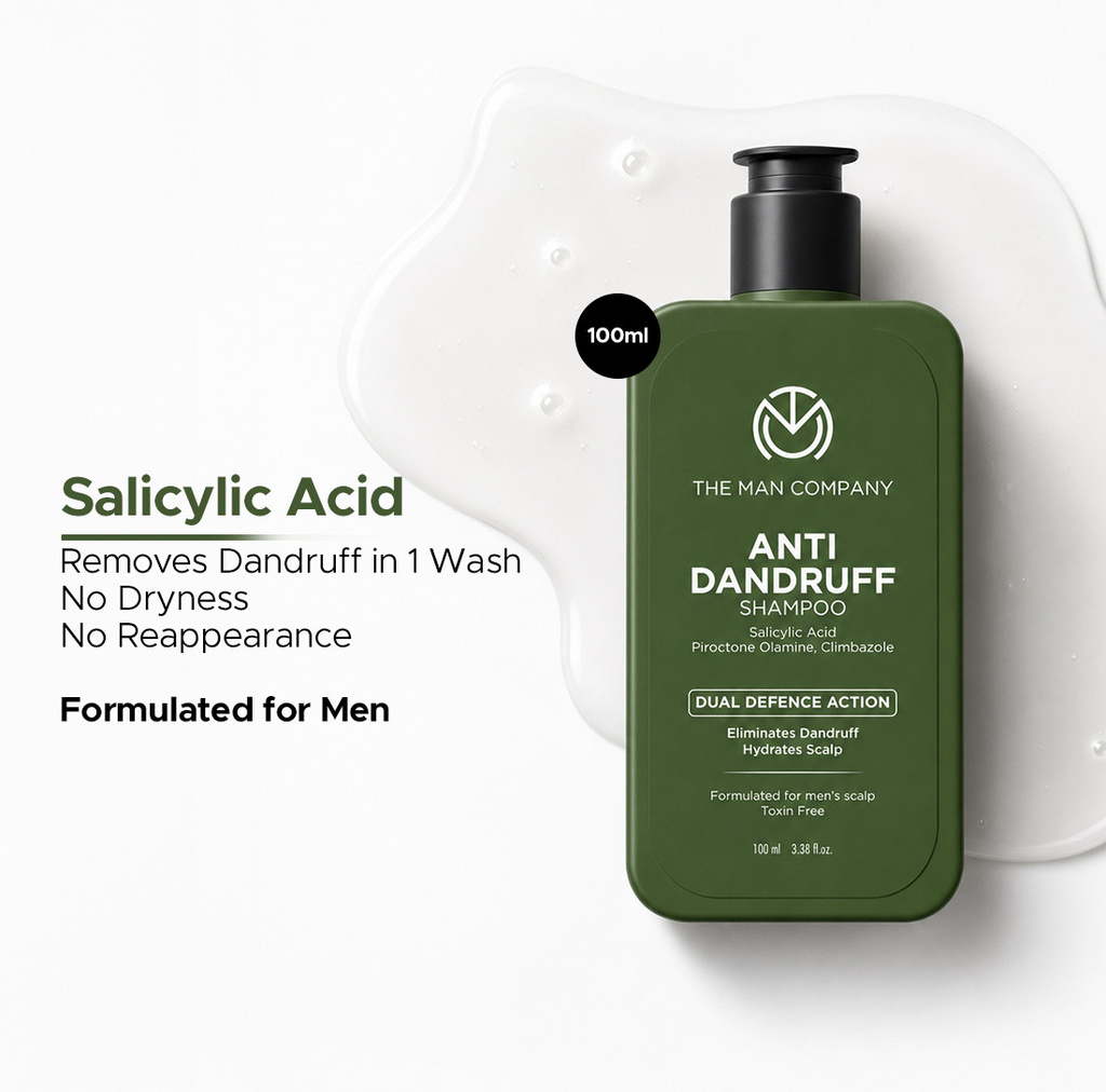 THE MAN COMPANY Anti Dandruff Shampoo for Men | Salicylic Acid | Fights Dandruff & Itchy Scalp
