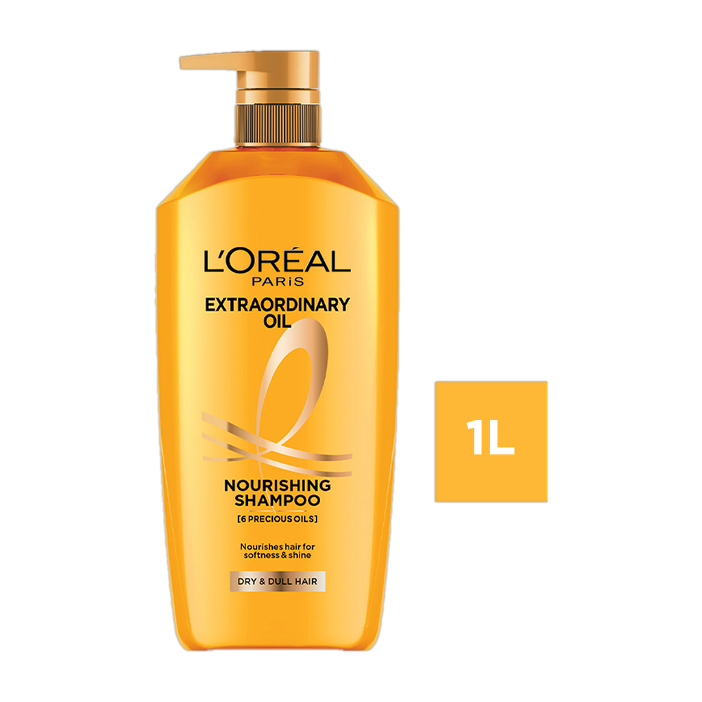 l oral paris extraordinary oil nourishing shampoo dry dull hair