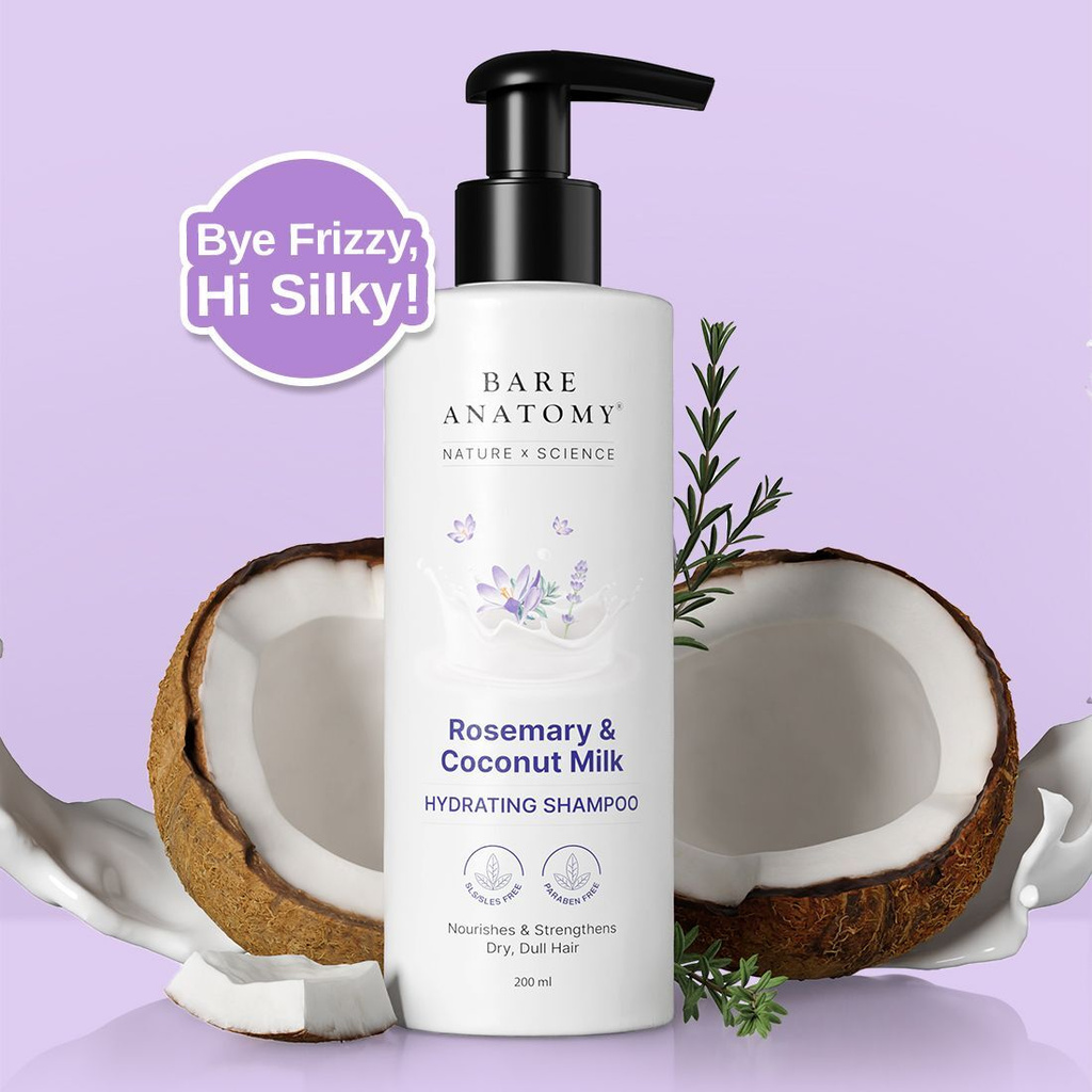 Rosemary Shampoo for Silky & Hydrating Hair | Strengthens & Nourishes (200 ml)