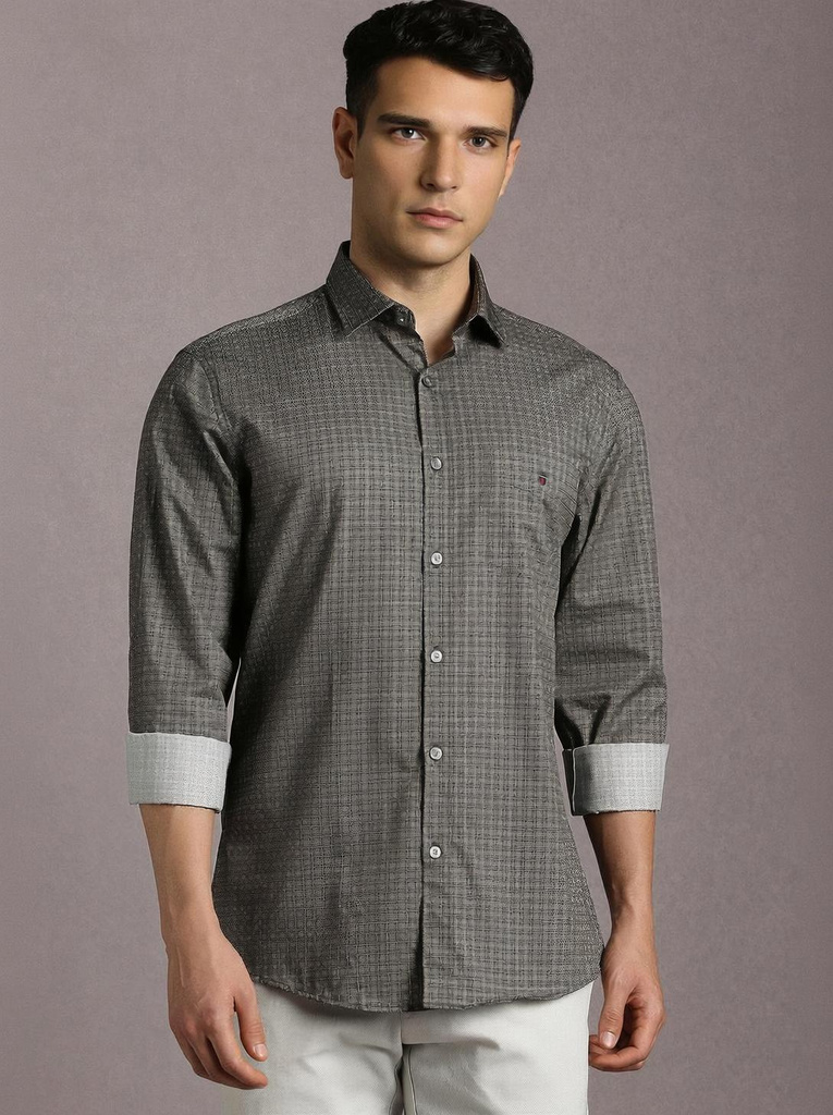 louis philippe sport men printed casual multicolor shirt