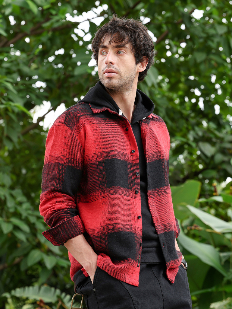campus sutra men checkered casual multicolor shirt