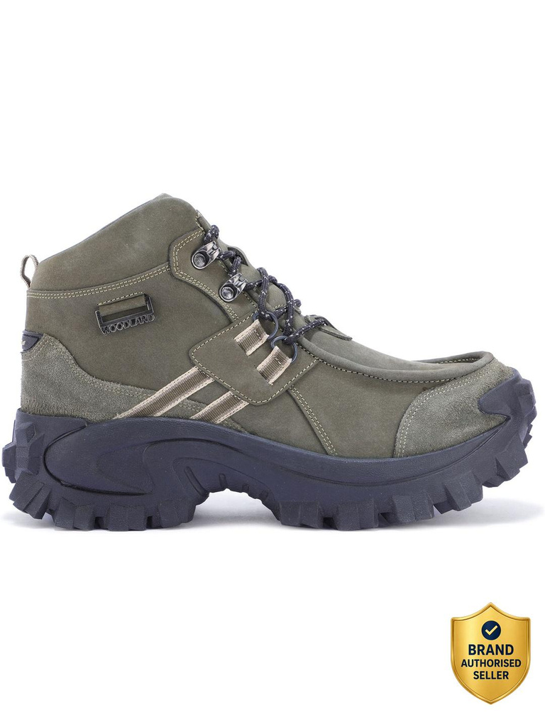 Outdoor Durable Comfortable Everyday High Ankle Boots For Men (Green , 6)