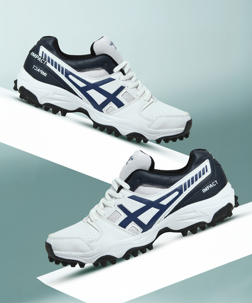 Zigaro IMPACT WHITE ERTIGA RUBBER CRICKET Cricket Shoes For Men