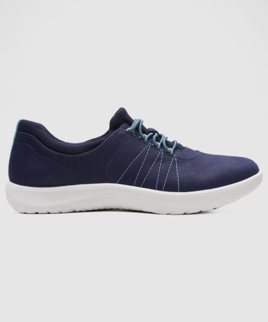 CLARKS Adella Stroll Dark Navy Casuals For Women