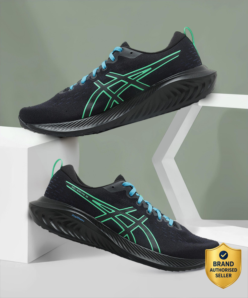 GEL-EXCITE 10 Running Shoes For Men (Black , 6)