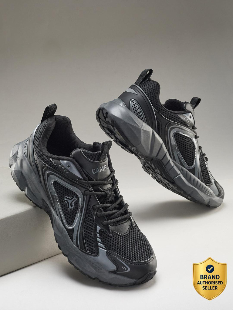 ENCORE Sneakers For Men (Black , 9)