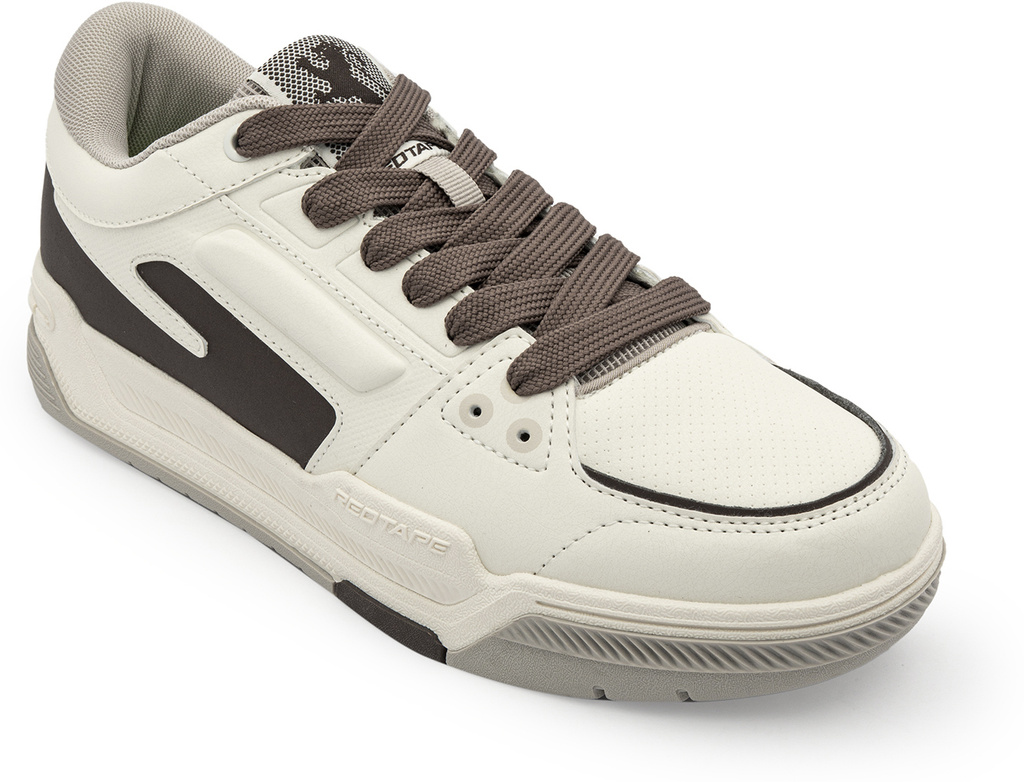 Lifestyle Sneakers for Men for Classic Everyday Comfort Sneakers For Men (Off White, Brown , 6)