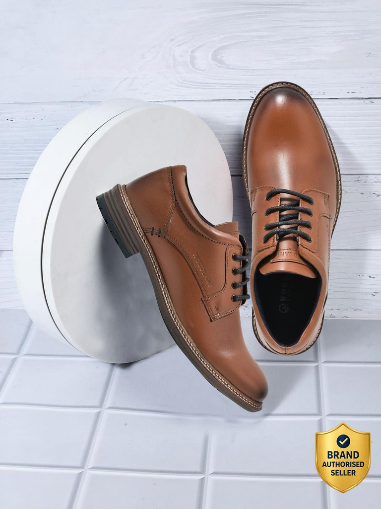 WOODLAND Formal Office Wear Leather Premium Comfortable Lace Up For Men