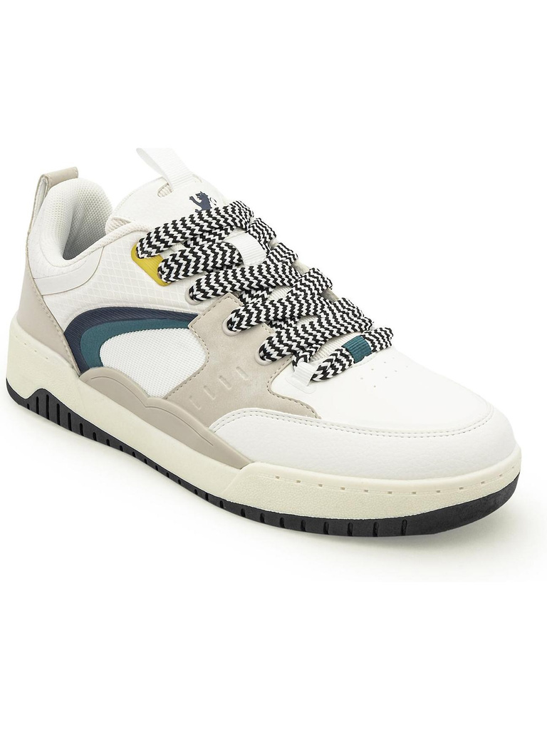 Sneakers For Men (Off White, Multicolor , 8)