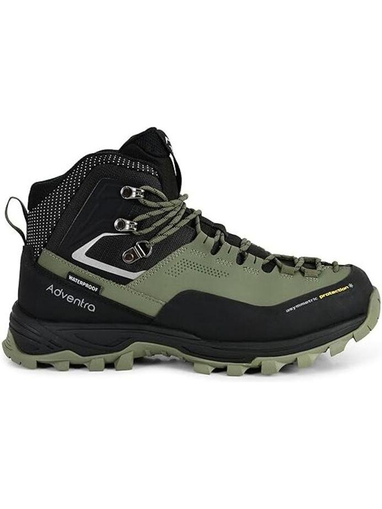 Adventra Men Waterproof Mid-Top Hiking Shoes with 3M Insulation (WH1106) Green Outdoors For Men