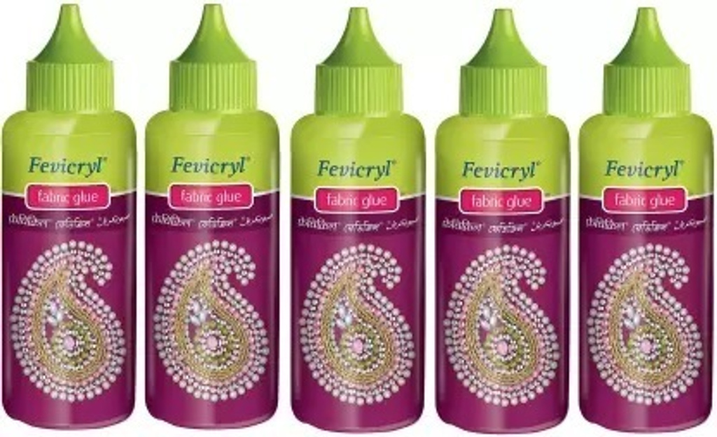 pidilite fevicryl fabric glue 80ml pack 5new