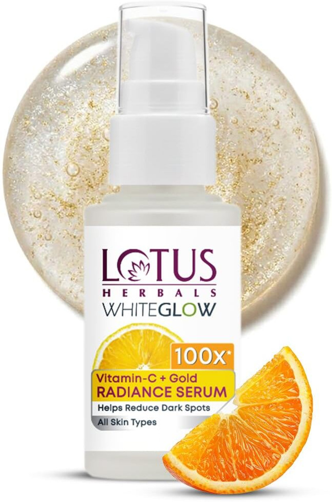 lotus herbals whiteglow vitamin c gold radiance face serum dull dry skin
