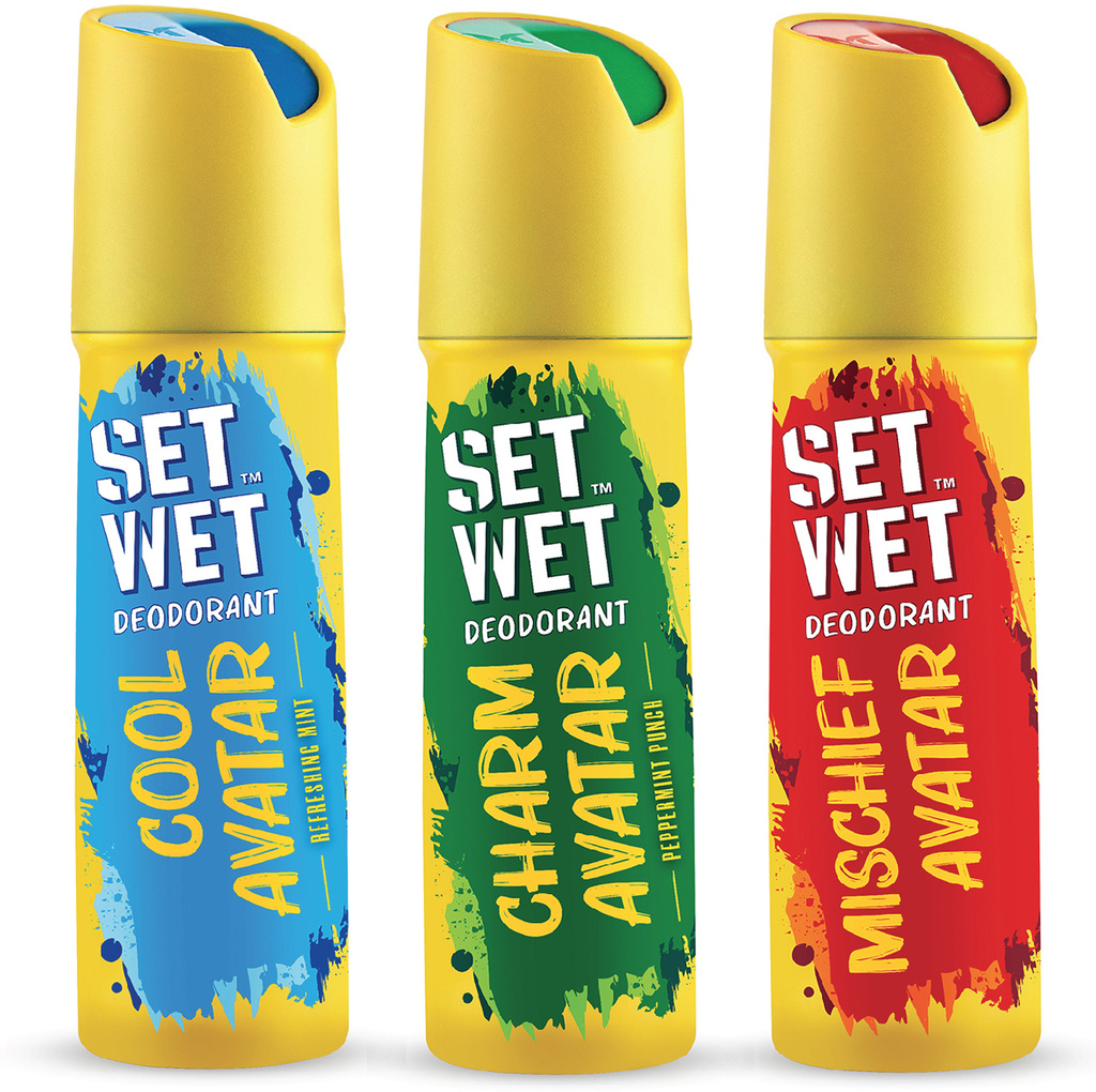 SET WET Cool, Charm and Mischief Avatar Deodorant Spray  -  For Men