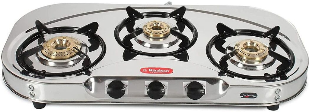 3 Burner Draw "C" Stainless Steel Manual Gas Stove (3 Burners)