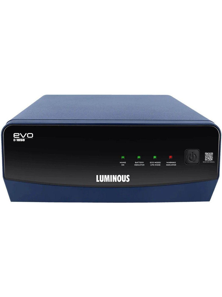 LUMINOUS EVO D 1050 EVO D 1050 with 3 Year Warranty Square Wave Inverter