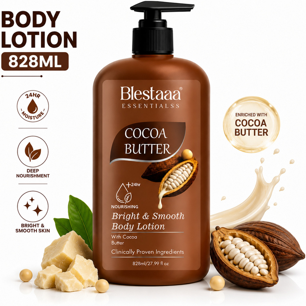 Cocoa Butter Body Lotion Deep Moisture & Soft, Glowing Skin For Men And Women (828 ml)