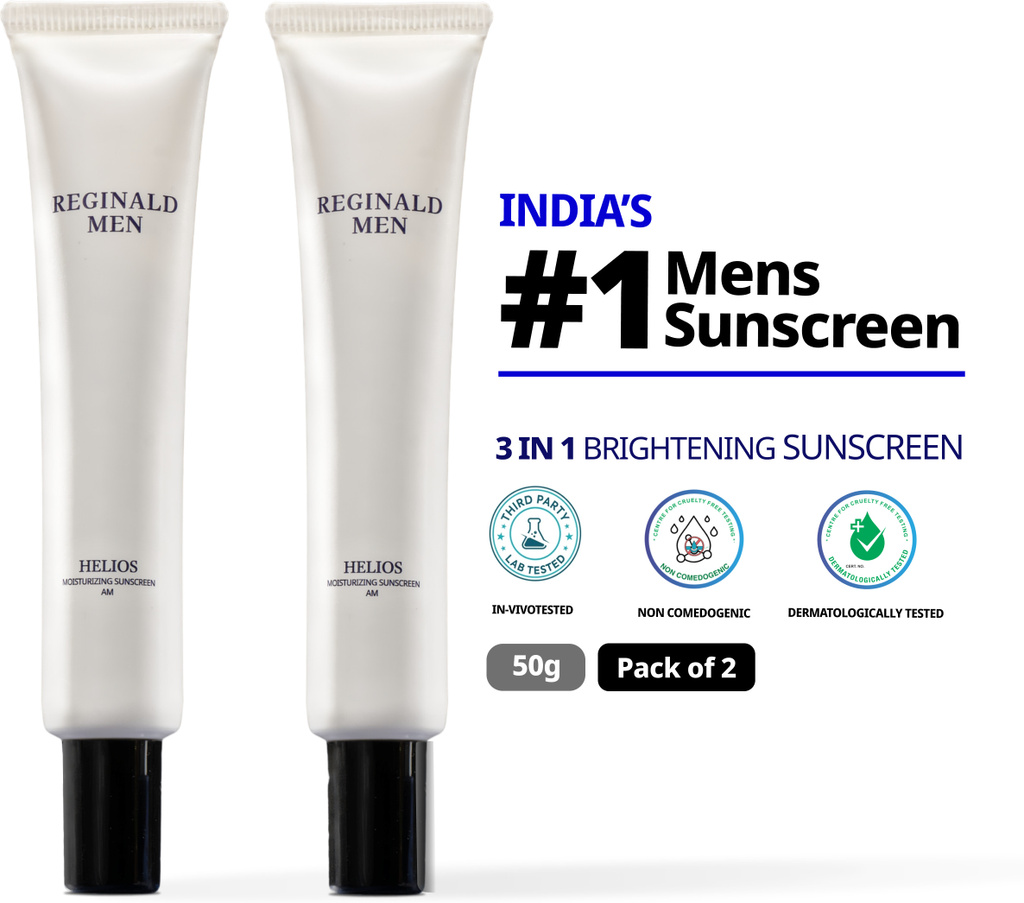 reginald men sunscreen spf 50 pa moisturising 50 11 actives combo