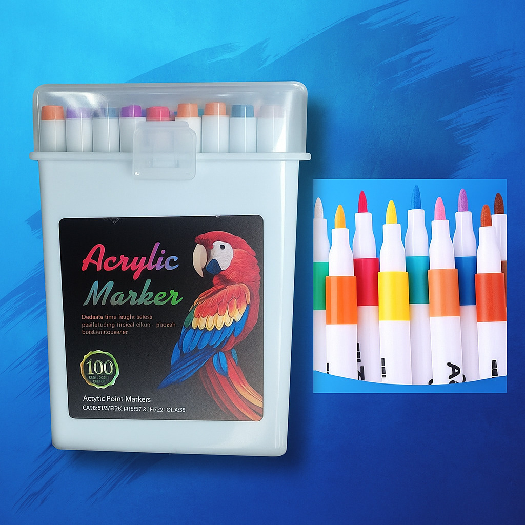 KRUJYAM Acrylic Quick Dry & Smudge-Proof Ink Nib Sketch Pens