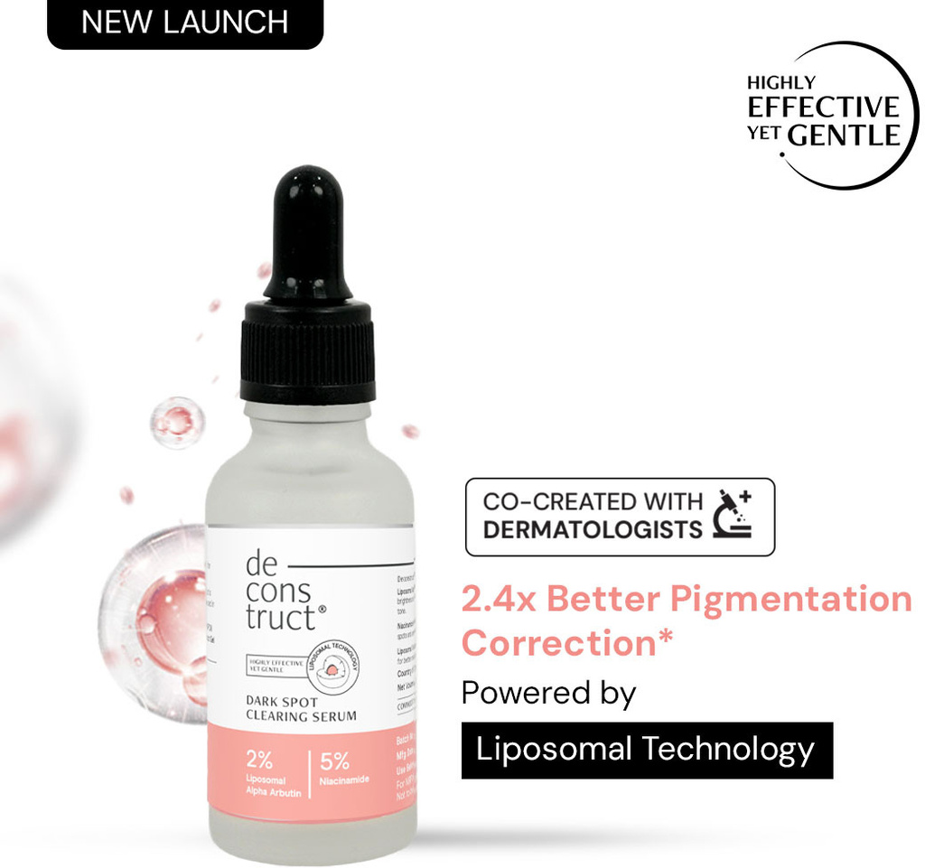 Deconstruct 5% Niacinamide Serum for Oily Skin+2% Alpha Arbutin With Liposomal Technology