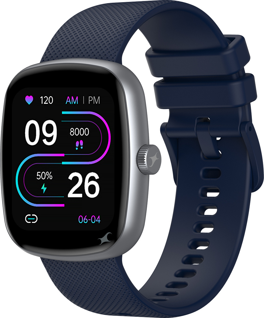 Fastrack Jupiter S3 1.83" Display | Functional Crown | BT Calling | 5 days Battery Smartwatch (Blue Strap, Free Size)