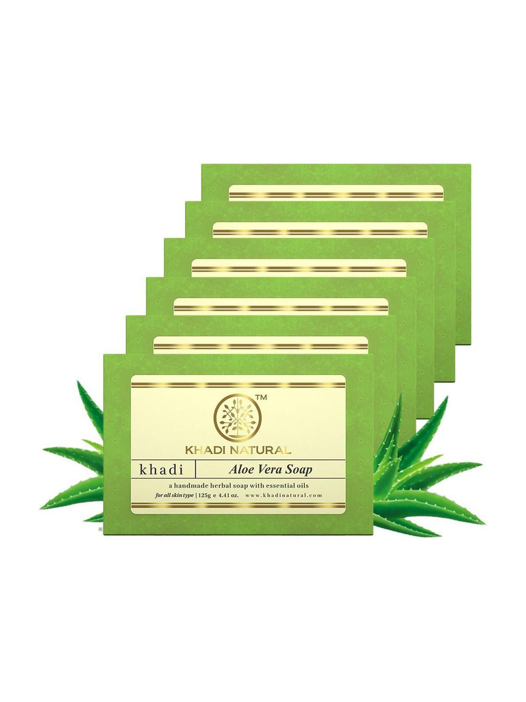 Aloe Vera Soap for Smooth Hydrated Skin (6 x 125 g)