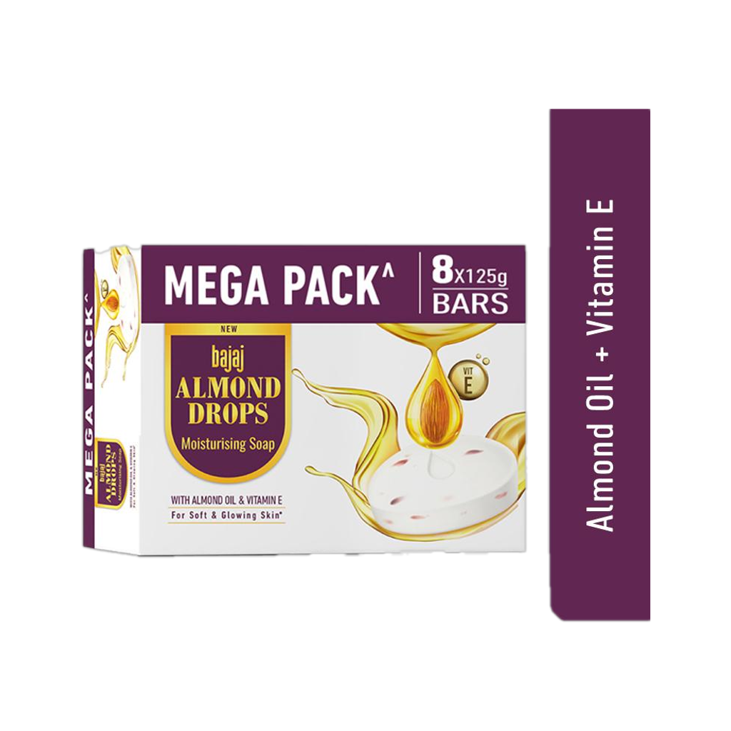 bajaj almond drops moisturising soap pack 8 oil vitamin e